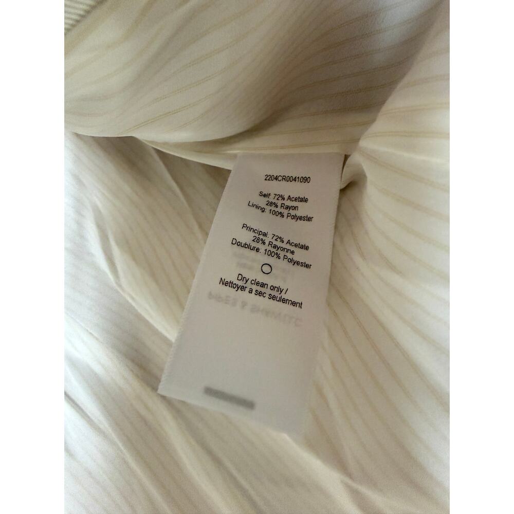 Veronica Beard Blazer Jacket 2 Dickey Tan Satin Long & Lean Office Quiet Luxury - Picture 4 of 9